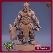 Bugbear Fighter Warrior Barbarian with Axe | Scales 28mm | 32mm | 75mm |  Megaboss | Dungeons and Dragons | Pathfinder | Daybreak Miniatures - Only-Games