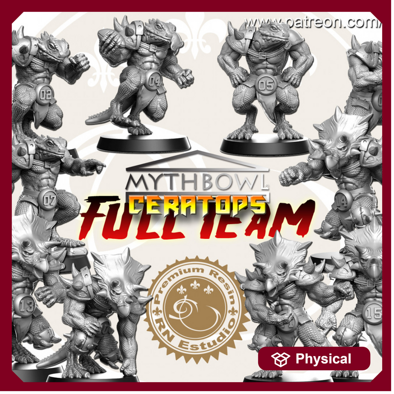 Ceratops Team 16 miniatures Fantasy Football 32mm - Only-Games