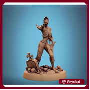 Zombie Warrior | Undead Unpainted miniature DnD | 5 Sizes /Scales| Pathfinder | - Only-Games