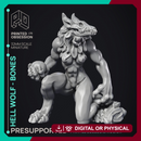 Hell Wolf - Bone - PRESUPPORTED - Hell Hath No Fury - 32mm Scale