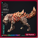 Fire wolf - Pre-Coloured - 32mm Scale