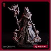 Human Sorlock, Warlock, Sorcerer Wizard | 28mm,32mm,54mm,75mm,100mm Scale |Player Character Mini| D&D 5e Pathfinder Figurine | Flesh of Gods - Only-Games