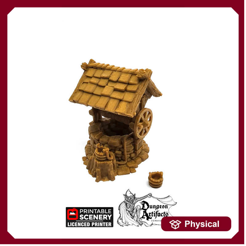 Rustic Well - The Well - Hagglethorn Hollow - Printable Scenery Wargaming D&D DnD Wishing Well