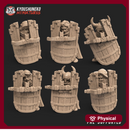 Female Dwarven Crossbow and Shield (6 Dwarves)