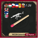 1/56 31M Schwarzlose machine gun with shoulder support