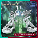 Elf Ranger Archer Arya- Elf Ranger Archer - 75mm + 35mm Scale