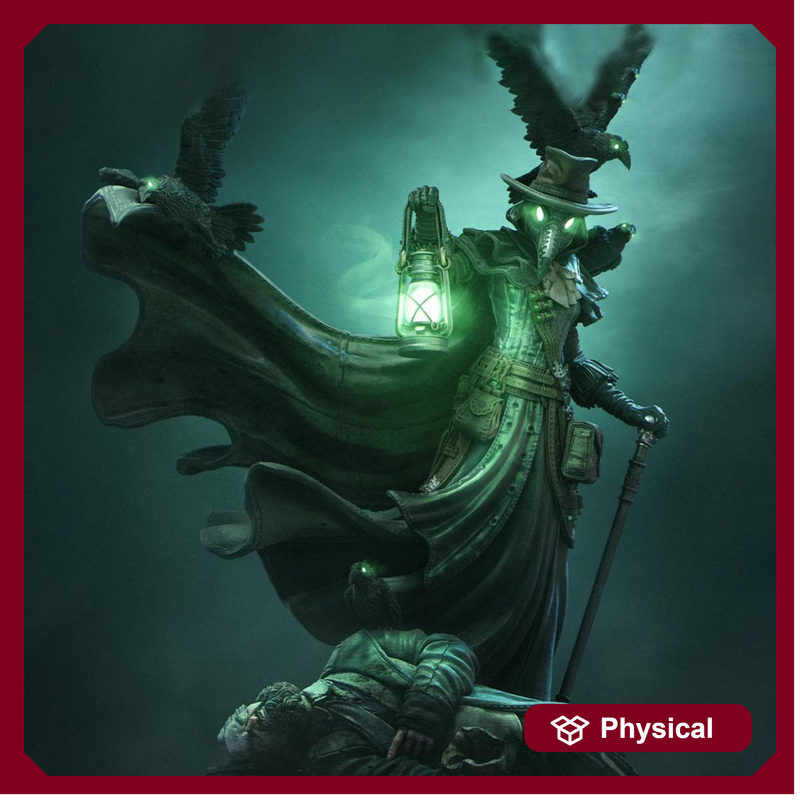 Plague Doctor Miniature – Dark Alchemist Villain with Lantern | DnD NPC Boss | Resin Tabletop RPG - Only-Games