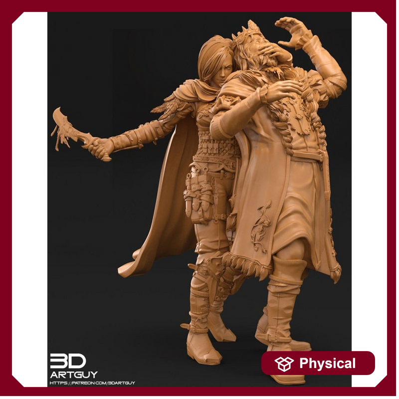 Pinup Female Human Assassin Rogue Assassinating PC or NPC |28mm, 32mm Scales also 50mm and 100mm| Dungeons and Dragons| Pathfinder |3dArtGuy - Only-Games
