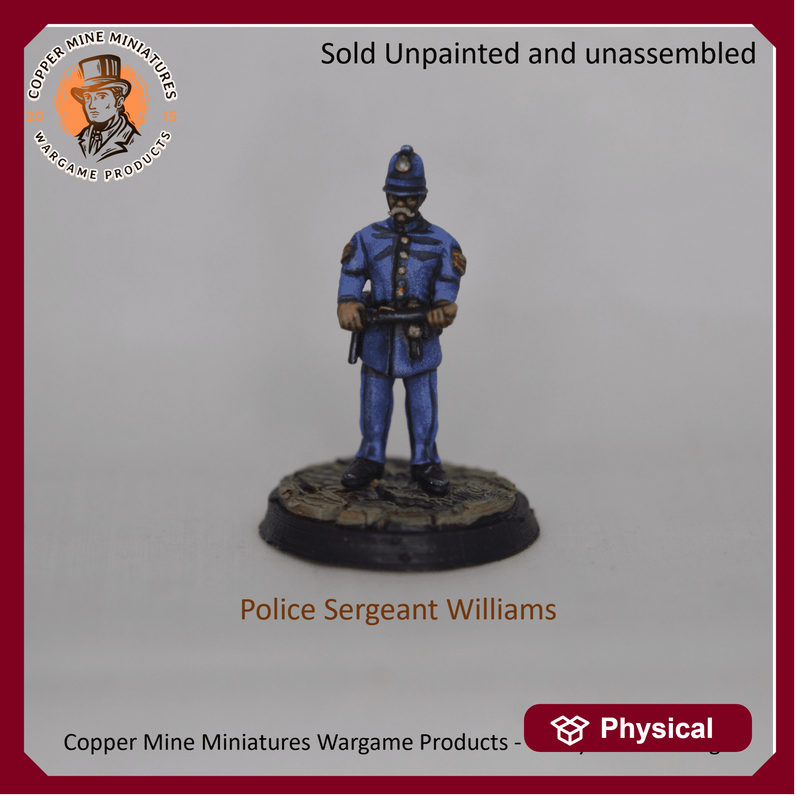 Police Sergeant Williams - stood with truncheon (CMMWP027)