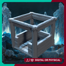 Barbarian Outpost Balcony Frame - Modular Wooden Platform STL, DnD Terrain