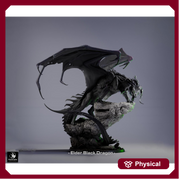Black Dragon (4 sizes) D&D 5e Unpainted Resin Miniature | 270mm Wing Span, 180mm Height | Pathfinder | - Only-Games