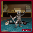 Frogfolk Spearman 06 - 32mm - DND - Pathfinder