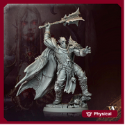 Undead Knight, Death Knight, Oathbreaker Paladin | 28mm,32mm, 54mm ,75mm,100mm Scale | Dungeons & Dragons Miniature Pathfinder Role Playing - Only-Games