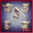 Orc Scar Heads - Set A (Lad Size)