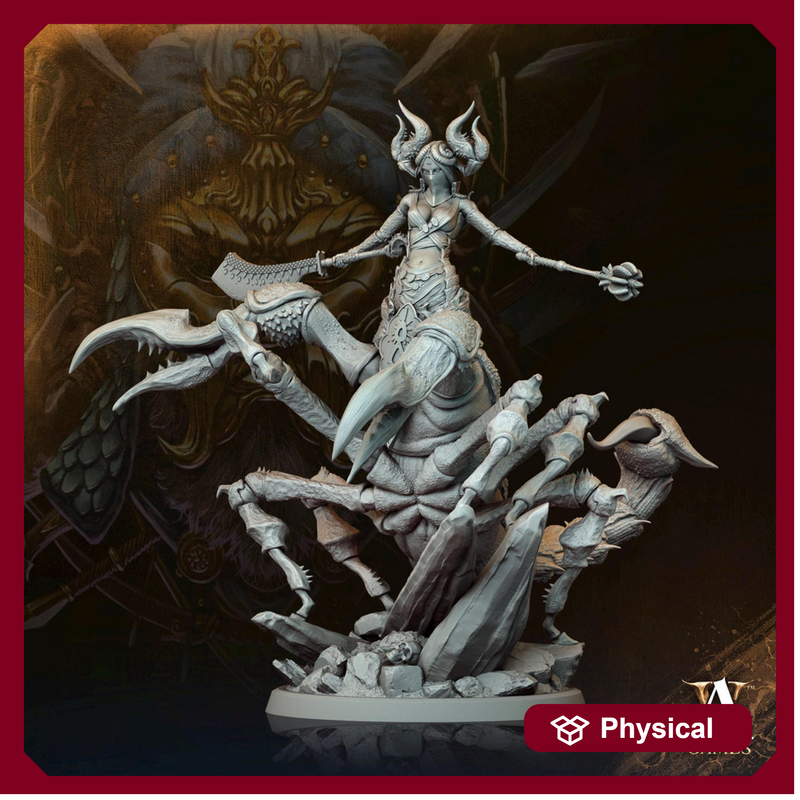 Female Tlincallis, Manscorpions, Scorpion folk | 28mm.32mm,54mm,75mm Scale | D&D 5e Miniature | Dungeons and Dragons | Archvillain Games - Only-Games