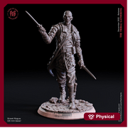 Human Rogue Thief Assassin PC / NPC | 28mm, 32mm,54mm, 75mm, 100mm Scale Resin Miniature | Dungeons and Dragons | Flesh of Gods - Only-Games