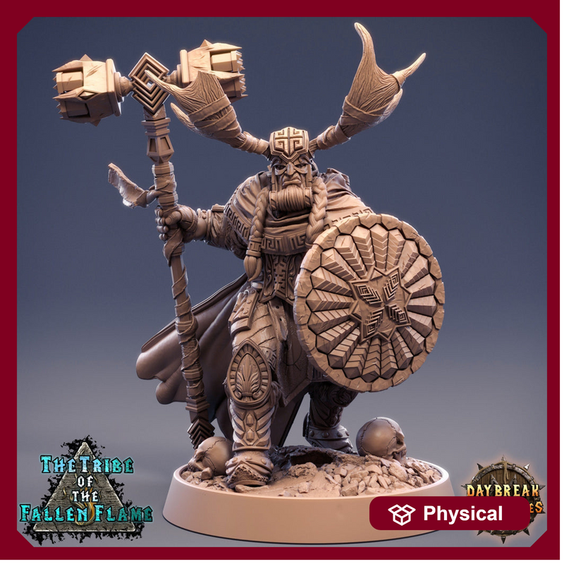 Druid Cleric Player Character | NPC Shaman | 28mm, 32mm, 75mm Scale Resin Miniature D&D 5e| Dungeons and Dragons | Daybreak  Miniatures - Only-Games