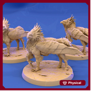 Hippogriff Winged Dungeons and Dragons Miniature  Available: 28mm, 32mm 75mm Scale |- Minis - D&D 5e Desert | Mini Monster Mayhem - Only-Games