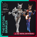 Cat Girl Brawler - Cute Desktop Girl - 120mm