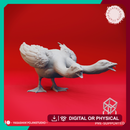 Goose Hydra - 2 Heads  - Tabletop Miniature (Pre-Supported)