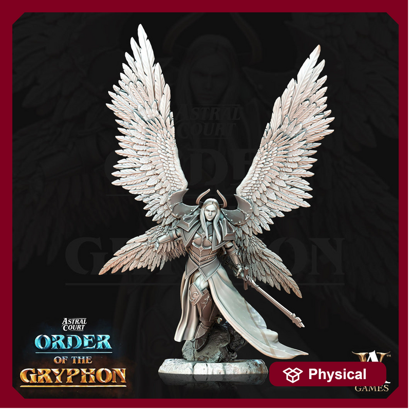 Female Celestial Angel, Solar, Deva | 28mm, 32mm, 75mm Scales | Dungeons and Dragons 5e figure | Pathfinder | Archvillain Games - Only-Games