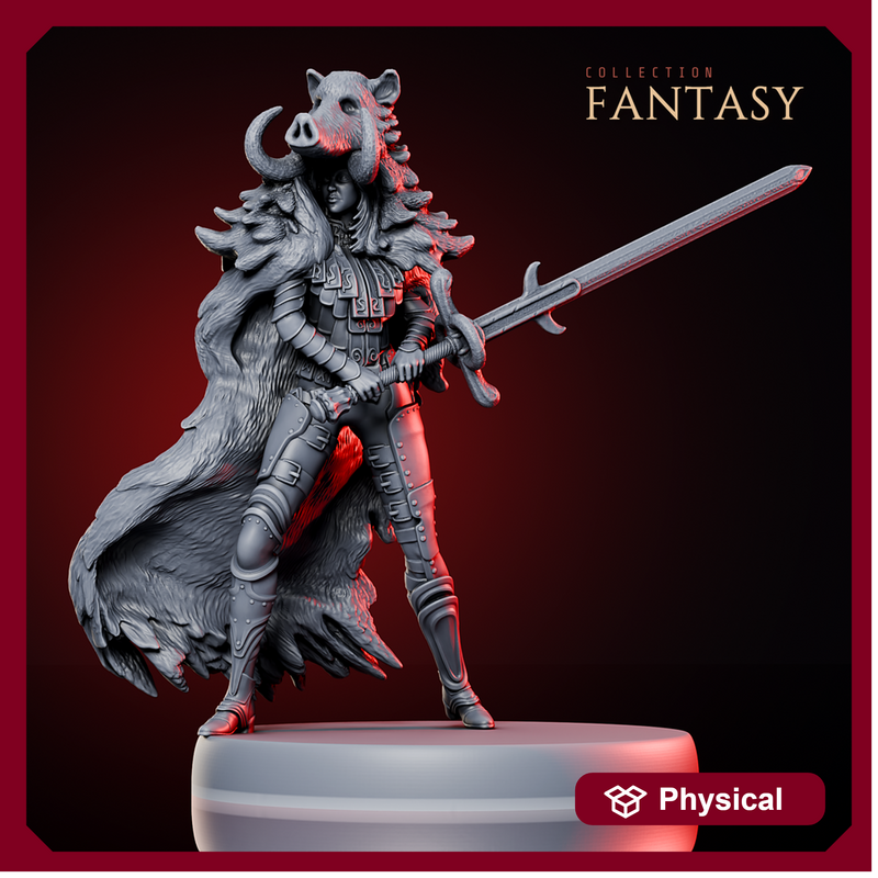 Boar Warrior w/ Sword - Only-Games