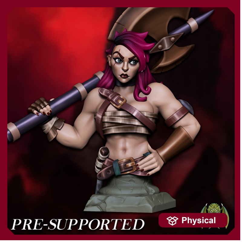 [Bust] Moxi The Barbarian [PRE-SUPPORTED]  Female Fighter Bandit
