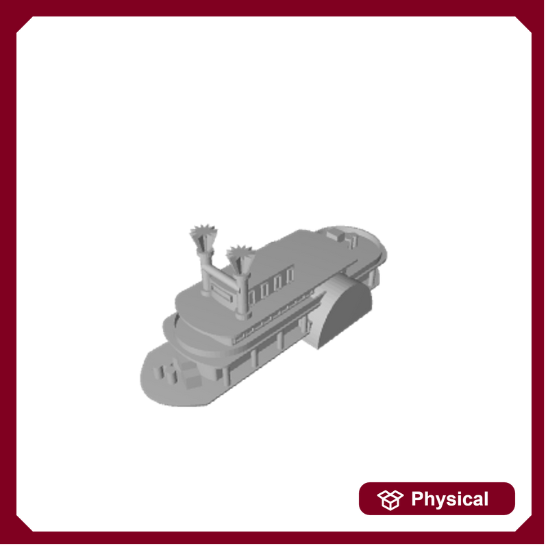3D Printed 19th Century Steamboat (x10)