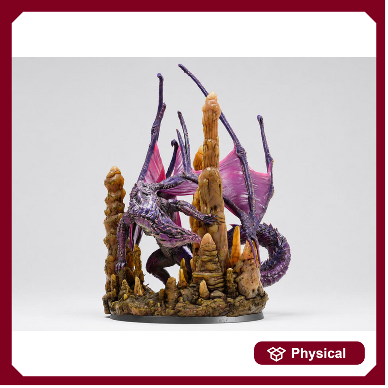 Deep Dragon Miniature | Cave Dragon Boss Monster | Unpainted Resin DnD Pathfinder - Only-Games