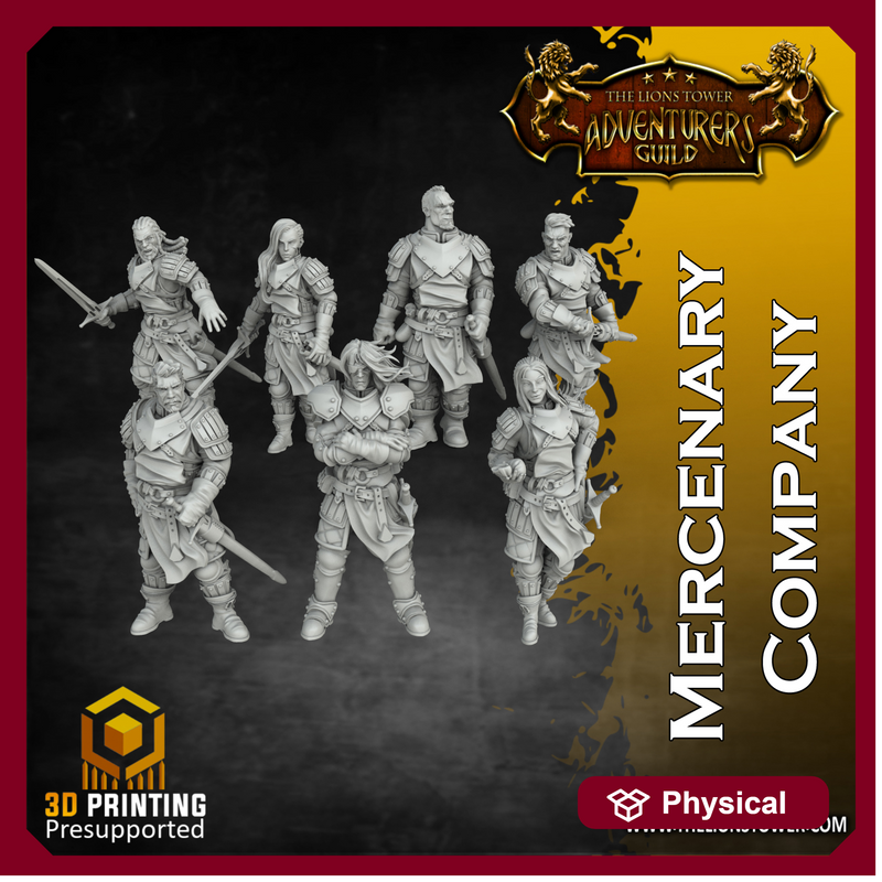 Mercenary Company bundle - Set of 7 (32mm scale)