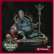 Wererat The Blind Bishop  | Resin Miniature | Dungeons and Dragons | 84mm tall | 28mm,32mm Scale | Pathfinder ratfolk | D&D | - Only-Games
