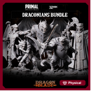 5 miniatures - 32mm - Draconians Bundle - DragonBlade