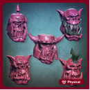 Orc Scar Heads - Set C (Boss Size)