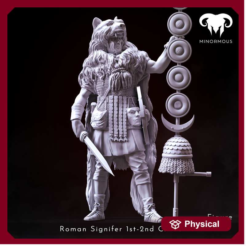 Figure - Roman Signifer 1st-2nd C. A.D. Standard of Honor!