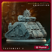 Sci-Fi Miniature Transport Vehicle Hallowed Sisters Absolution | 28mm/32mm Scale, 120mm x 90mm Oval BASE | Resin Mini | Archvillain Games - Only-Games