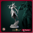 Narcissa the assassin 32mm and 75mm pre-supported
