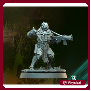 Grimdark Sci-Fi Soldier Hell Platoon Miniature, OPR Proxy, 3D Printed Tabletop Wargaming Mini - Only-Games