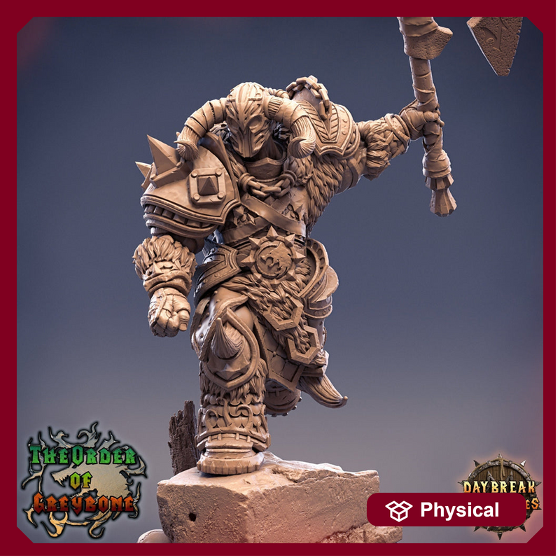 Oathbreaker Paladin Chaos Knight Unpainted Miniature | 28mm, 32mm, 75mm Scales | Dungeons and Dragons | Pathfinder | Daybreak Miniatures - Only-Games