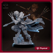 Human Rogue Arcane Trickster, Thief PC / NPC D&D Unpainted | 28mm,32mm,54mm,75mm,100mm | Dungeons and Dragons | Pathfinder | Mammoth Factory - Only-Games