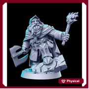 Fighter Adventurer Ranger Dwarf Miniatures| Dungeons and Dragons | 28mm, 32mm, 75mm Scales| Pathfinder | Resin Figure for Painting | - Only-Games
