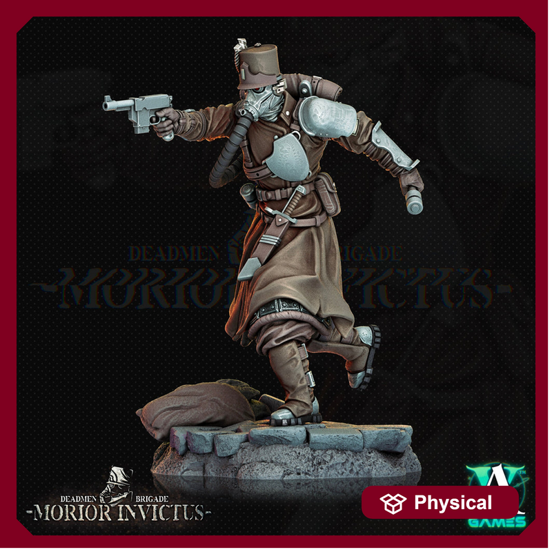 Sci-Fi Miniature Light Infantry Army Veteran | 28mm,32mm, 54mm, 75mm,100mm Scales | Resin Mini | Morior Shocktrooper TPG | Archvillain Games - Only-Games