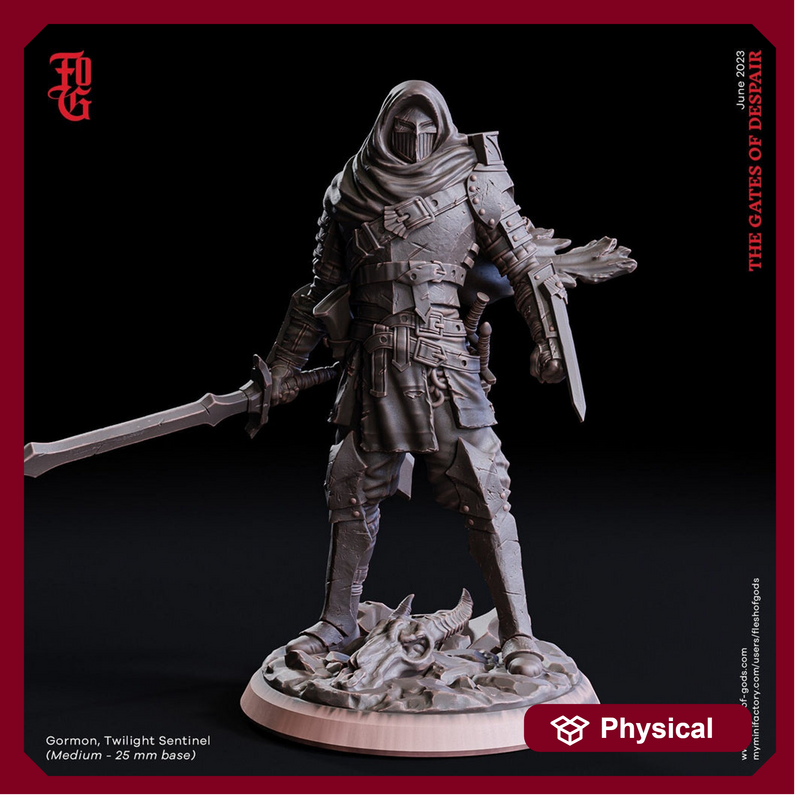 Rogue, Assassin, Gloom Stalker Ranger | Monster Slayer Ranger, Hexblade | 28mm,32mm,54mm,75mm,100mm Scale | Figurine D&D 5e | Flesh of Gods - Only-Games