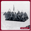 Late Crusader Knights on Foot - Complete Regiment - 34mm