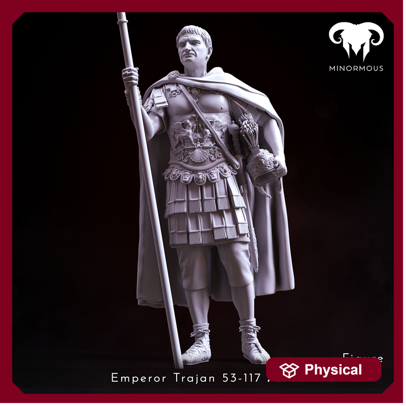Figure - Roman Emperor Trajan 98 to 117 AD. Conquering the World!