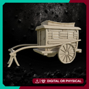 Kimonobe Wood Carriage 2 - Asian-Inspired Terrain STL for DnD & Wargaming