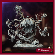 Glarebeast, Pumpkin Beholder | 4 sizes Medium,Large,Huge,Gargantuan| Boss Monster Mini D&D 5e Pathfinder Figurine | Archvillain Games - Only-Games