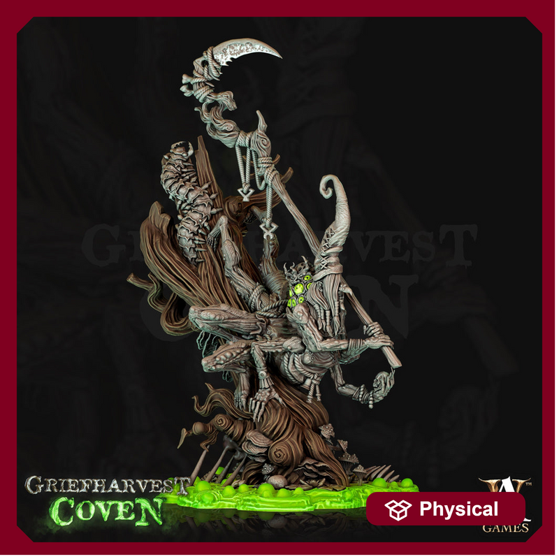 Coven Green Hag Witch |  28mm,32mm 75mm Scale | Evil Fey Monster| Dungeons and Dragons| Archvillain Games | Hardibeth - Whisper of the Woods - Only-Games