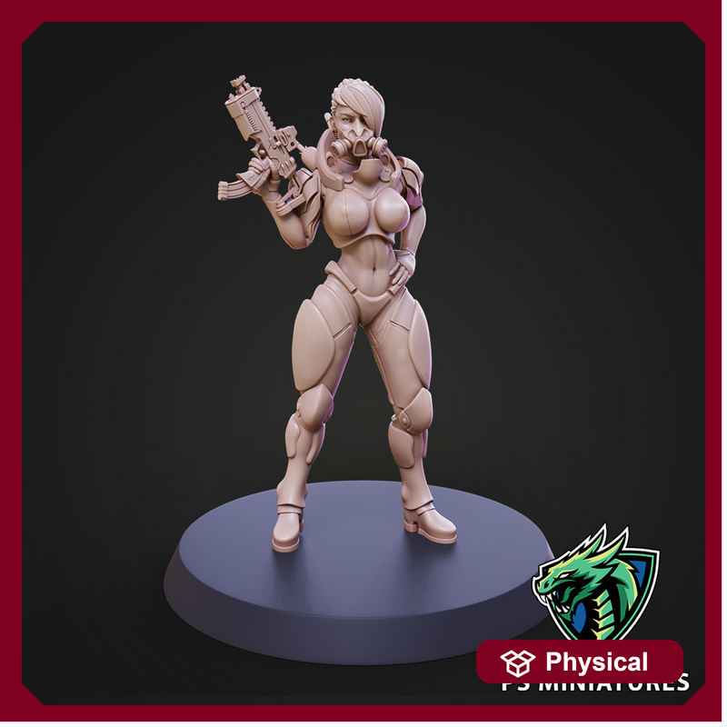 Cyberpunk Mercenary Pose 1