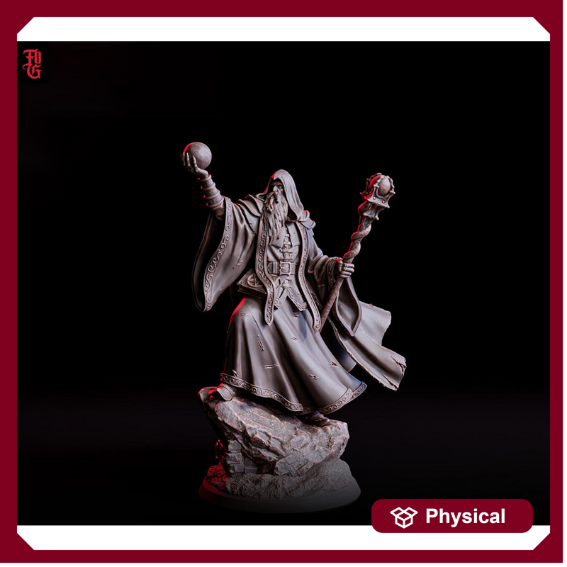 Wizard, Warlock, Sorcerer | 5 Sizes /Scales |Player Character Mini- Minis -DnD 5e Pathfinder Figurine - Only-Games