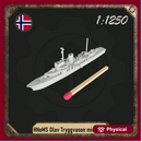 1/1250 HNoMS Olav Tryggvason minelayer ship